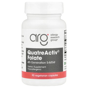 Allergy Research Group, QuatreActiv® 葉酸，90 粒素食膠囊（每粒 833 微克）
