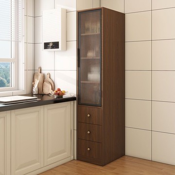 免運 開立發票 超低價 工廠直銷 實木復古廚房餐邊櫃客廳家用廚房收納儲物櫃子小戶型側邊廚櫃定做 出貨快PYY10731