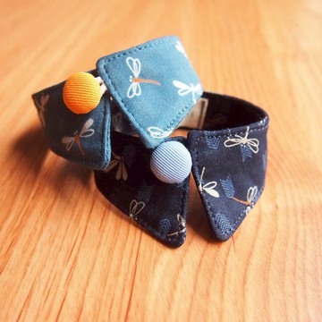 蜻蜓款 寵物襯衫項圈 貓 小型犬