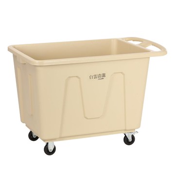 白云清潔洗衣房布草車酒店布草收納車客房服務推車超寶洗衣廠塑料[DD160110]