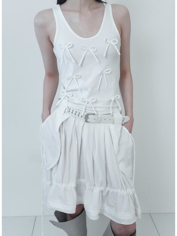 PUMKIN POCKET SKIRT [WHITE]