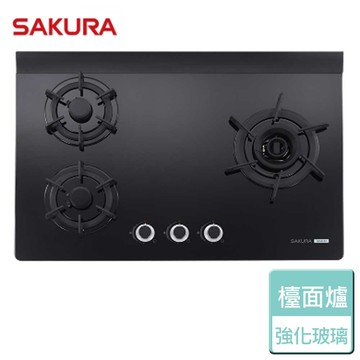 【SAKURA 櫻花】三口雙炫火玻璃檯面爐 G-2932AG-NG1-北北基地區含基本安裝