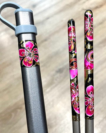 純鈦筷子【溫紋陶】工藝 | 鈦璽筷 金綻富貴 SG系列