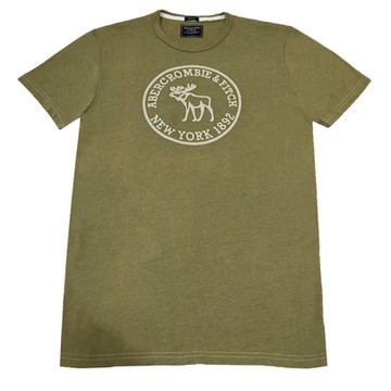 A&F 拼貼Logo塗鴉短T