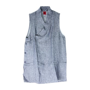 中國服上衣-女生無袖長版