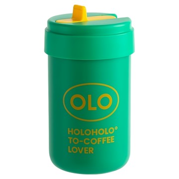 HOlOHOlO TONTON PRO 雙層不鏽鋼保溫杯  綠色  380ml  1個