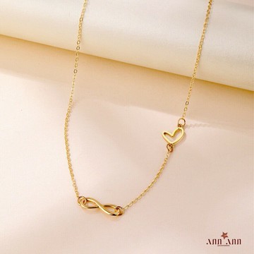 個性簡約 好搭配 ∞愛心項鍊鎖骨鏈