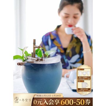 萬仟堂流水擺件流水器客廳裝飾品辦公桌面居家擺件加濕器步步高升
