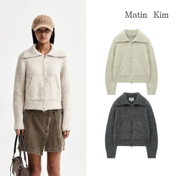 【MATIN KIM】毛圈編織針織外套 兩色 官方直營