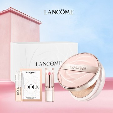 獻上驚喜💌收禮者自選色✨【Lancome】發光粉氣墊🩷加贈隨行香+潤唇膏精巧版｜快速出貨｜生日禮物