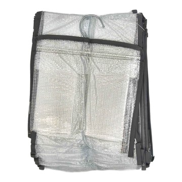 吊掛式衣褲收納袋 12格 PVC材質 24x22x5.5cm  白色  1入