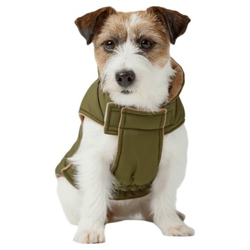 PEHOM 雙面寵物外套背心 (綠棕)XL 時尚百搭 柔軟舒適保暖  1入