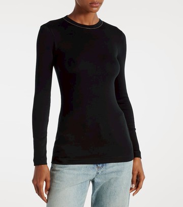Brunello Cucinelli Monili cotton-blend top