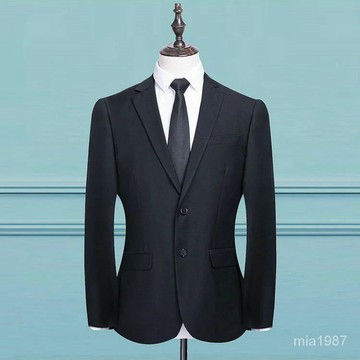 秋季男西服套裝韓版修身大學生大碼青年商務正裝結婚禮服麵試 Y12K