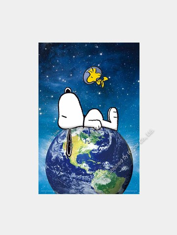 一起愛地球/300片/查爾斯．舒茲/史努比/夜光