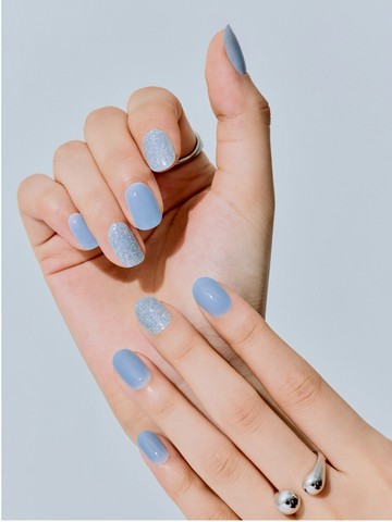 Ice Sky Gel Nails