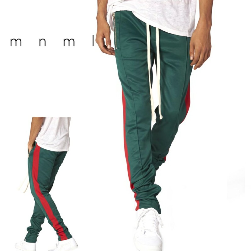 mnml ミニマル TRACK PANTS Green トレンド トラックパンツ ジャージ ...