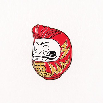 【刺別針】惡達磨 黑金 日本設計