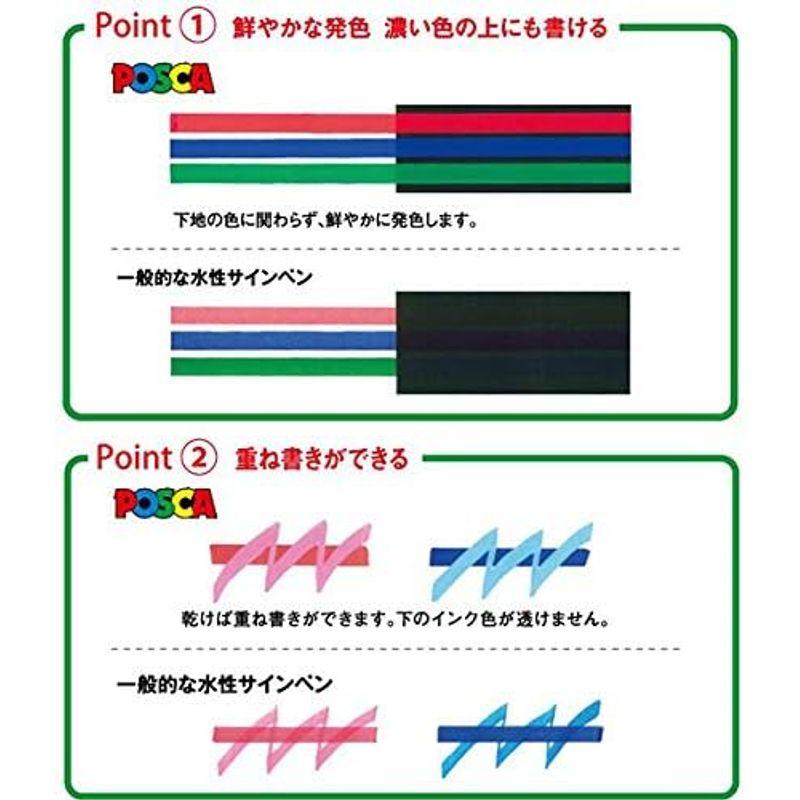 三菱鉛筆 ポスカ ラメポスカ 細字 PC-3M PC-3ML 全31色セット   ロコネコ試筆用紙セット