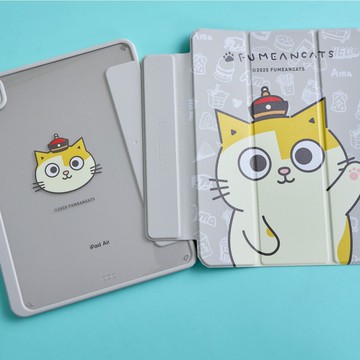 黃阿瑪揮手問候強悍磁吸iPad三折保護殼