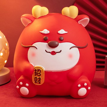 招財貓擺件 龍年存錢罐大人用成年人防摔新款只存不取兒童男女孩儲錢罐交換禮物