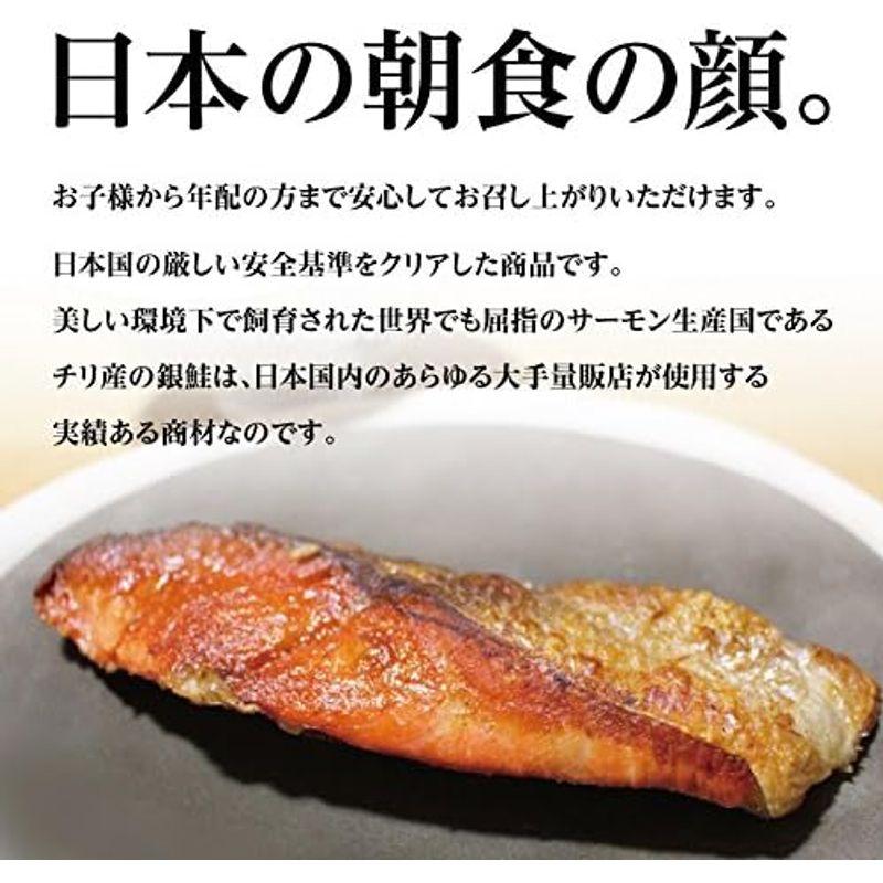 甘塩銀鮭 シャケ切身 塩鮭 約70g×10切 チリ産