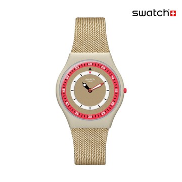 Swatch CORAL DUNES 超薄手錶/男錶/女錶/瑞士製造 SS09T102 (34mm)【官方旗艦店】