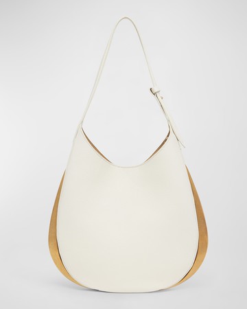 Amalia Metal Leather Hobo Bag