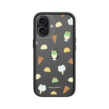 iPhone 17 Mod NX -邊框背蓋組合 (相機按鈕) 黑 - 布朗尼 annnbrownie - 夏日冰淇淋