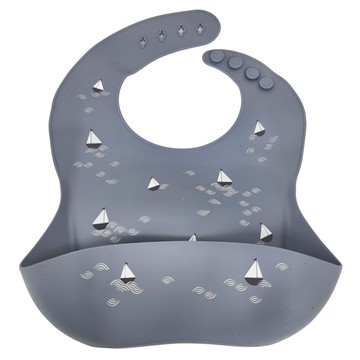 mushie 矽膠圍兜 6個月以上適用  帆船  1件