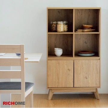 RICHOME 詩貝收納櫃(可移動式層板) 置物櫃 收納櫃 櫥櫃 書櫃 TV170