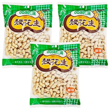 品味食族 大蒜味花生 顆粒肥美 手工精製 無防腐劑  400g  3包