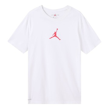 Air Jordan Jumpman Logo Printing Pullover Round Neck Short Sleeve White