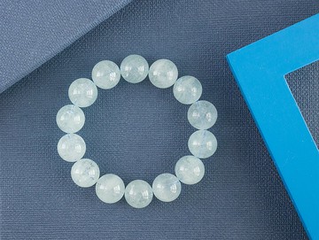 Edith & Jaz • Aquamarine海藍寶手串13mm