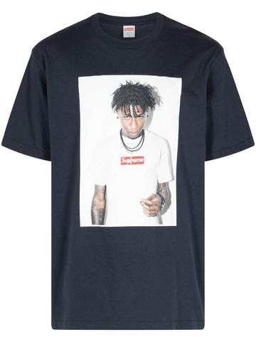 Supreme - NBA Youngboy cotton T-shirt - unisex - Cotton - XXL - Blue