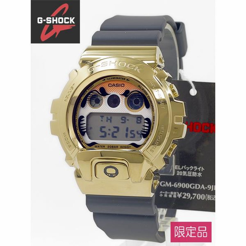 カシオ CASIO G-SHOCK 達磨 ブラックアイパッチ 腕時計GM-6900GDA-9JR