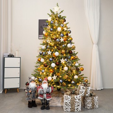 圣誕樹家用裝飾品1.2m/1.5/1.8米套餐阻燃加密圣誕節場景布置擺件