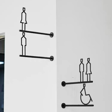 鐵藝側掛男女廁所 無障礙標示牌 指示牌 歡迎牌 商業空間 辦公室 開店必備 側裝 側掛 工業風