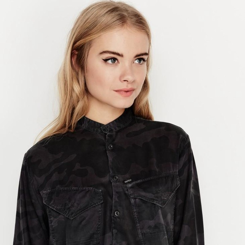 G-STAR RAW (ジースターロゥ) Rovic Crusader Boyfriend Shirt （ローブック 十字軍のボーイフレンドシャツ） ミリタリー 迷彩 ボーイフレンドシャツ G-STAR RAW (ジースターロゥ) Rovic Crusader Boyfriend Shirt