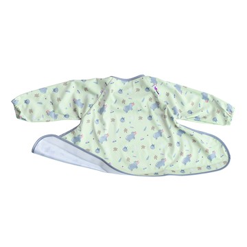 英國Tidy TOT - 防水圍兜(長袖)-呆萌河馬