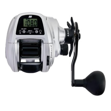 Abu Garcia 計米輪 小烏龜 梭形 捲線器  1個  H-L  銀色 + 黑色