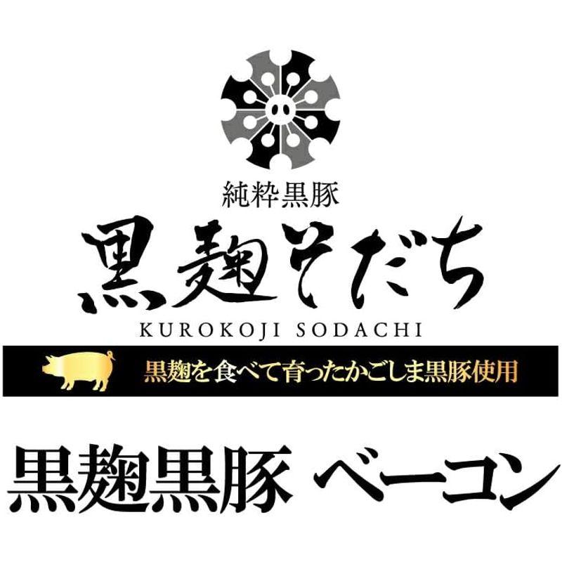 ベーコン ブロック 黒豚  黒麹ベーコン 