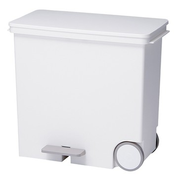 like-it 寬型腳踏式分類垃圾桶  白色  47 x 27 x 43cm