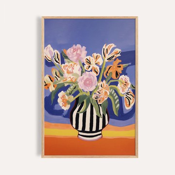 艷陽花語 Bloom under the Sun / 現代花卉藝術掛畫