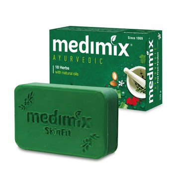 【蝦皮直營】Medimix 印度綠寶石皇室藥草浴香皂美肌皂 125g 草本 原廠公司貨