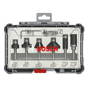 BOSCH 博世 台灣公司貨 綜合修邊刀套裝組 6mm  1組