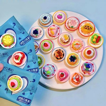 台灣現貨⭐迷你蛋糕盲袋 甜品盲袋 驚喜盲袋 仿真食玩 微縮小物 食玩甜品 小擺件 學生 抽獎 小禮物 獎勵禮物 批發