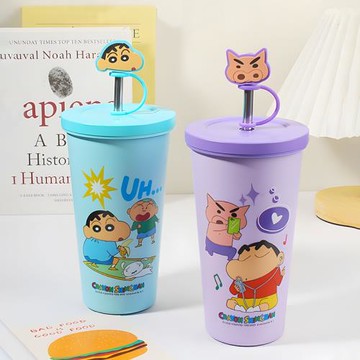 蠟筆小新保溫冰霸杯大容量2025新款女高顏值辦公室保冷吸管水杯子