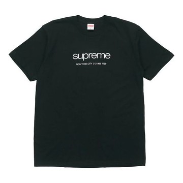 Supreme SS20 Week 1 Shop Tee Classic Logo Short Sleeve Unisex Black