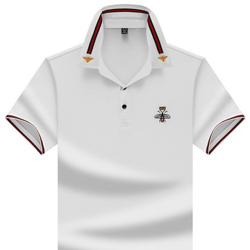 【新款熱賣】男裝大牌高端夏季小蜜蜂刺繡男體恤短袖時尚翻領男士polo衫